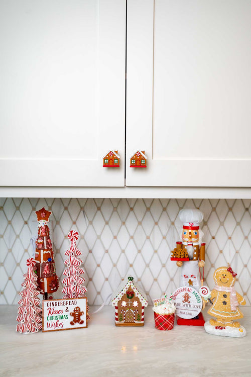 Gingerbread House Knobēz 6 pack