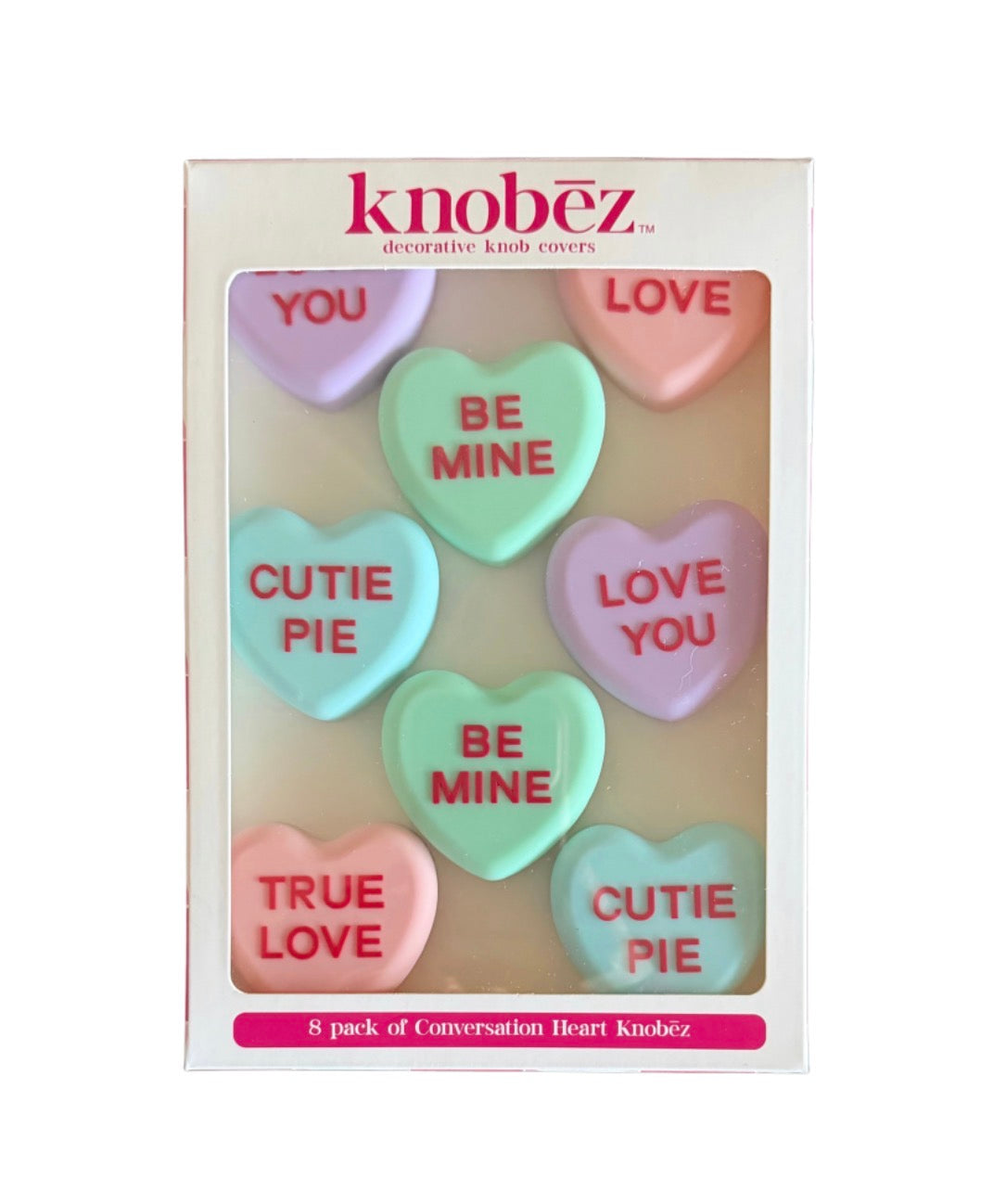 Conversation Heart Knobēz