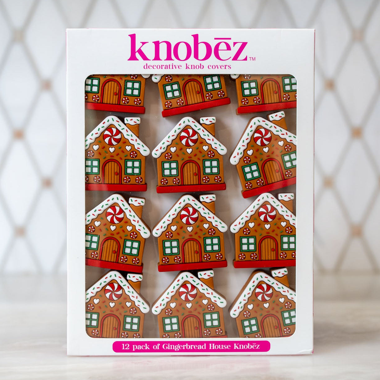 Gingerbread House Knobēz 12 pack