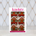 Gingerbread House Knobēz 6 pack